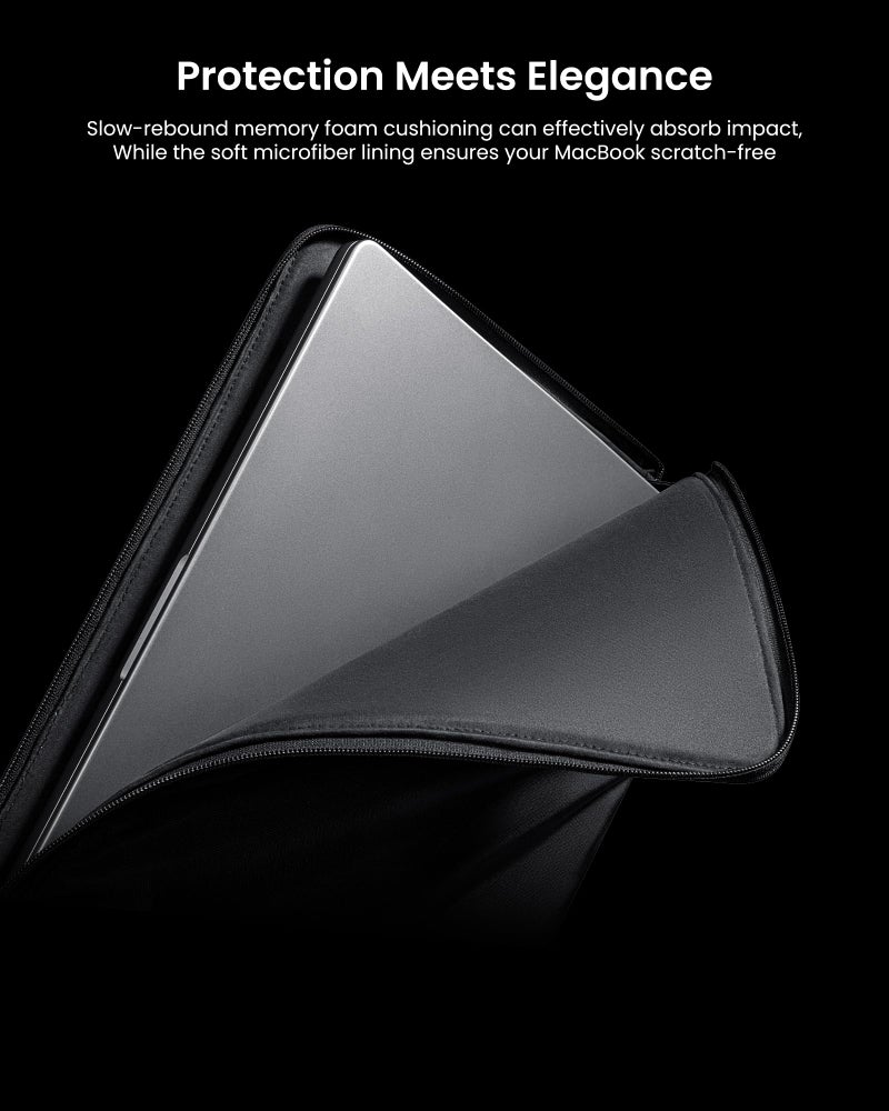 توم توك حقيبة كمبيوتر محمول رفيعة من Tomtoc Voyage-A10 لجهاز MacBook Air M3/A3114 2023 M2/A2491 2023 مقاس 15 بوصة، حقيبة حماية مقاومة للماء لأجهزة الكمبيوتر المحمول السطحية مقاس 15 بوصة، الإصدار السابع من Copilot+ تصميم بسيط للكمبيوتر الشخصي - Image 3